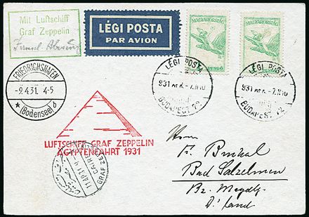 ZEPPELIN - UNGHERIA  - Catalogo Catalogo di Vendita su offerta - Studio Filatelico Toselli