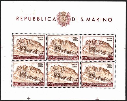 SAN MARINO Foglietti  - Catalogo Catalogo a Prezzi Netti - Studio Filatelico Toselli