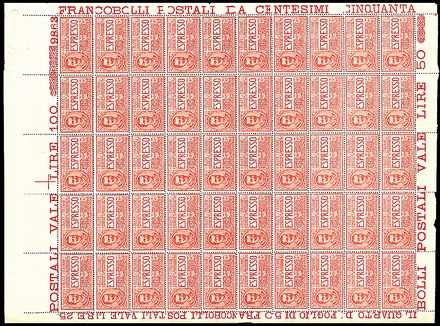 ITALIA REGNO Espressi  - Catalogo Catalogo di Vendita su offerta - Studio Filatelico Toselli