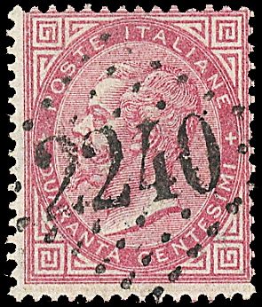 ITALIA REGNO Annullamenti francesi su francobolli italiani  - Catalogo Catalogo di Vendita su offerta - Studio Filatelico Toselli
