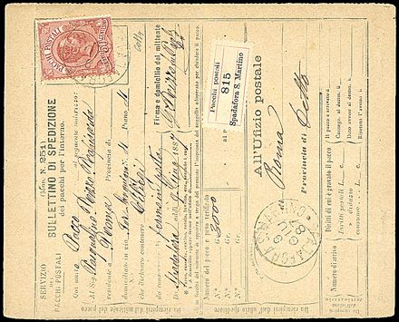 ITALIA REGNO Pacchi postali  - Catalogo Catalogo di Vendita su offerta - Studio Filatelico Toselli
