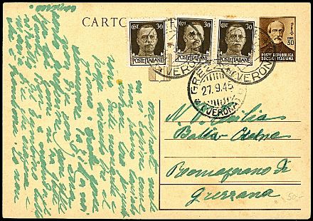 REPUBBLICA SOCIALE ITALIANA Cartoline  - Catalogo Catalogo di Vendita su offerta - Studio Filatelico Toselli