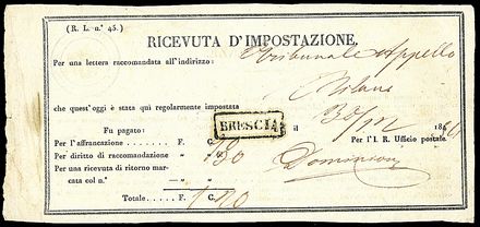 ANTICHI STATI ITALIANI - LOMBARDO VENETO  - Catalogo Catalogo di Vendita su offerta - Studio Filatelico Toselli