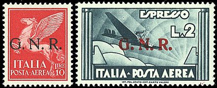 REPUBBLICA SOCIALE ITALIANA Posta aerea  - Catalogo Catalogo a Prezzi Netti on-line - Studio Filatelico Toselli