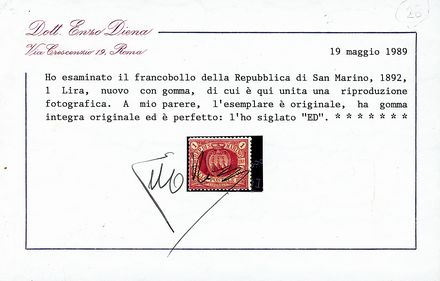 SAN MARINO  - Catalogo Catalogo Generale di Vendita su offerta - I - Studio Filatelico Toselli