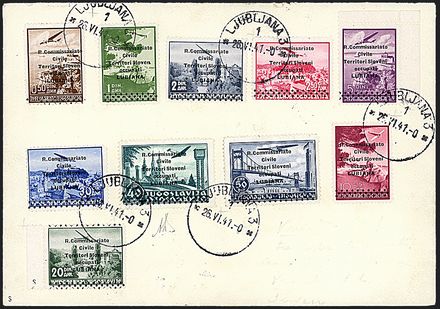 OCCUPAZIONI - LUBIANA - Posta aerea  - Catalogo Catalogo Generale di Vendita su offerta - I - Studio Filatelico Toselli