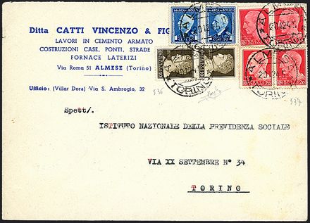 LUOGOTENENZA Marche da bollo usate per posta  - Catalogo Catalogo Generale di Vendita su offerta - I - Studio Filatelico Toselli