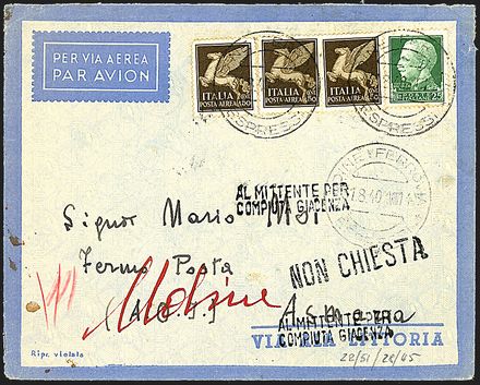 ITALIA REGNO Posta aerea  - Catalogo Catalogo Generale di Vendita su offerta - I - Studio Filatelico Toselli