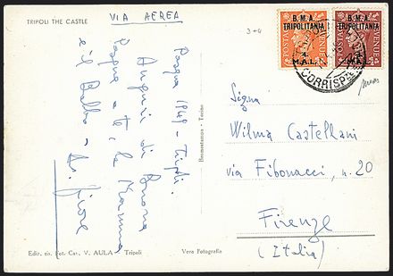 OCCUPAZIONI STRANIERE DELLE COLONIE - TRIPOLITANIA  - Catalogo Catalogo Generale di Vendita su offerta - I - Studio Filatelico Toselli