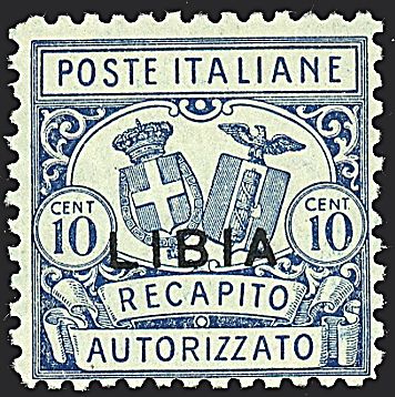 COLONIE ITALIANE - LIBIA - Recapito autorizzato  - Catalogo Catalogo a Prezzi Netti - Studio Filatelico Toselli