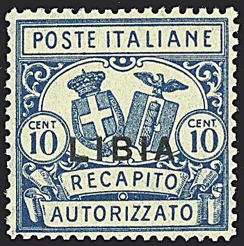 COLONIE ITALIANE - LIBIA - Recapito autorizzato  - Catalogo Catalogo a Prezzi Netti - Studio Filatelico Toselli