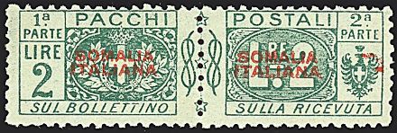 COLONIE ITALIANE - SOMALIA - Pacchi postali  - Catalogo Catalogo a Prezzi Netti on-line - Studio Filatelico Toselli