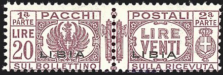 COLONIE ITALIANE - LIBIA - Pacchi postali  - Catalogo Catalogo di vendita su offerte ON-LINE - Studio Filatelico Toselli