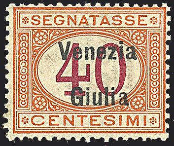 TERRE REDENTE ANNESSE OD OCCUPATE - VENEZIA GIULIA - Segnatasse  - Catalogo Catalogo di vendita su offerte ON-LINE - Studio Filatelico Toselli