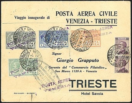 POSTA AEREA  - Catalogo Catalogo di vendita su offerte - Studio Filatelico Toselli