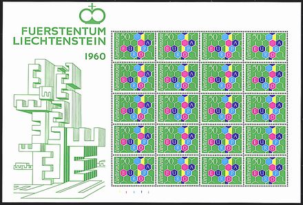 EUROPA - LIECHTENSTEIN - Foglietti  - Catalogo Catalogo a Prezzi Netti - Studio Filatelico Toselli