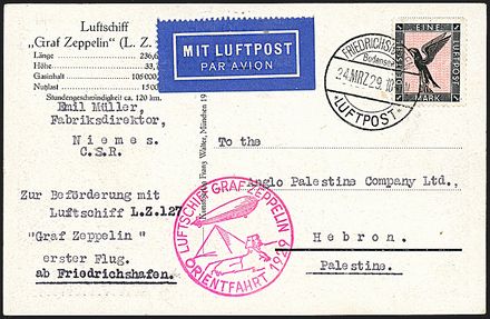 ZEPPELIN - GERMANIA  - Catalogo Catalogo di vendita su offerte - Studio Filatelico Toselli