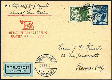 ZEPPELIN - AUSTRIA  - Catalogo Catalogo di vendita su offerte - Studio Filatelico Toselli