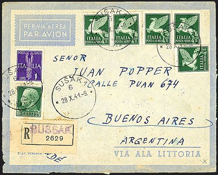 ITALIA REGNO Posta aerea  - Catalogo Catalogo di vendita su offerte - Studio Filatelico Toselli