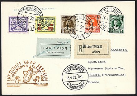 ZEPPELIN - VATICANO  - Catalogo Catalogo di vendita su offerte - Studio Filatelico Toselli