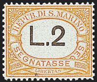 SAN MARINO  Segnatasse