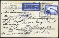 AEROGRAMMI ZEPPELIN GERMANIA 