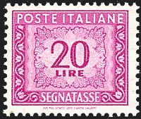 ITALIA REPUBBLICA  Segnatasse