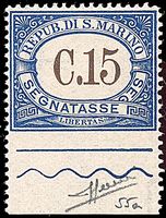 SAN MARINO  Segnatasse