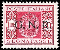 REPUBBLICA SOCIALE ITALIANA  Segnatasse