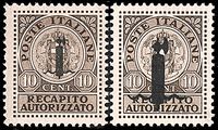 REPUBBLICA SOCIALE ITALIANA  Recapito autorizzato