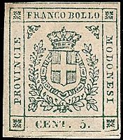 ANTICHI STATI ITALIANI MODENA Governo Provvisorio