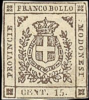 ANTICHI STATI ITALIANI MODENA Governo Provvisorio