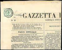 ANTICHI STATI ITALIANI LOMBARDO VENETO Segnatasse per giornali