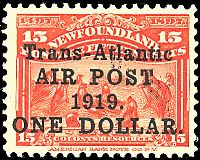 COLONIE INGLESI NEWFOUNDLAND Posta aerea
