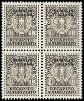 COLONIE ITALIANE SOMALIA Recapito autorizzato