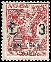 COLONIE ITALIANE ERITREA Segnatasse per vaglia