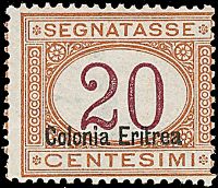 COLONIE ITALIANE ERITREA Segnatasse