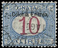 COLONIE ITALIANE ERITREA Segnatasse
