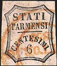 ANTICHI STATI ITALIANI PARMA Segnatasse per giornali