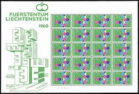 EUROPA LIECHTENSTEIN Foglietti