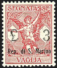 SAN MARINO  Segnatasse per vaglia