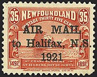 COLONIE INGLESI NEWFOUNDLAND Posta aerea