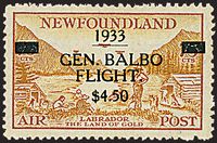 COLONIE INGLESI NEWFOUNDLAND Posta aerea