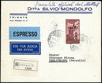 TRIESTE A  Posta aerea