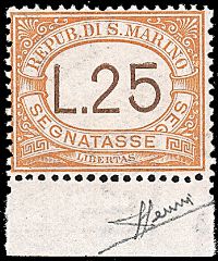 SAN MARINO  Segnatasse