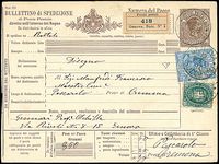ITALIA REGNO  Bollettini pacchi