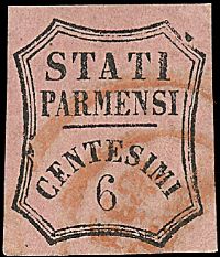 ANTICHI STATI ITALIANI PARMA Segnatasse per giornali