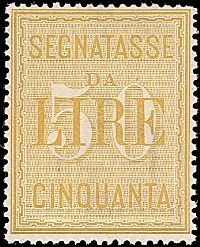 ITALIA REGNO  Segnatasse