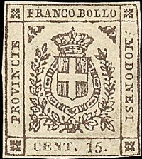 ANTICHI STATI ITALIANI MODENA Governo Provvisorio