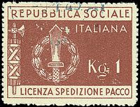 REPUBBLICA SOCIALE ITALIANA  Franchigia militare